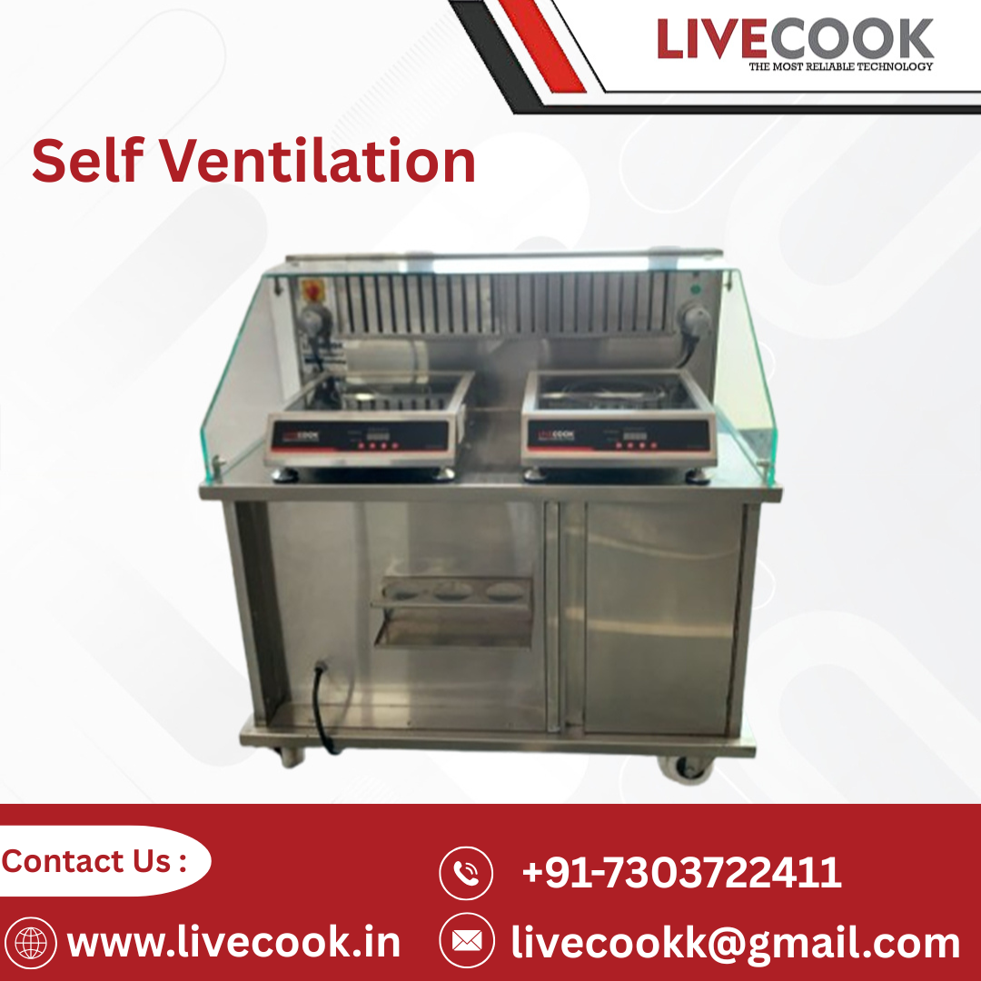 Commercial Self Ventilation Induction Cooking Station