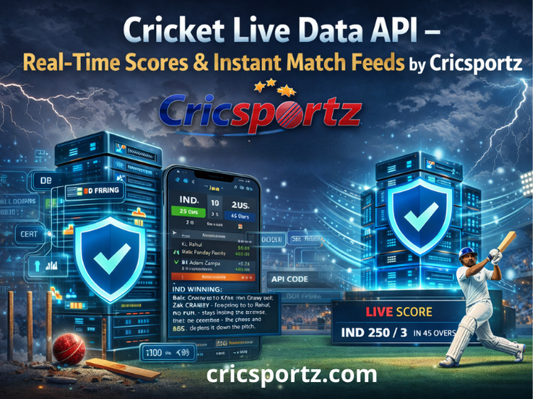 Cricket Live Data API – Real-Time Scores & Instant Match Feeds by Cricsportz