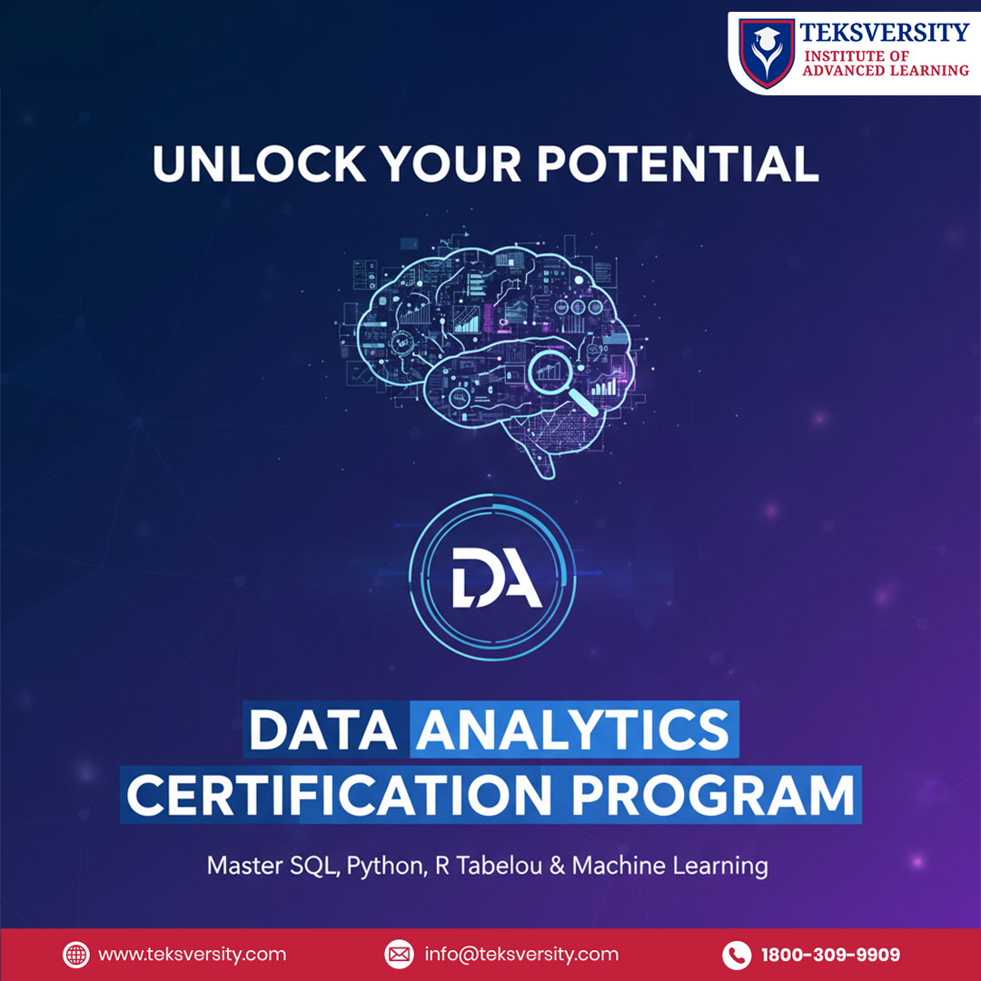 Teksversity-Advanced Data Analytics Certification Course Online