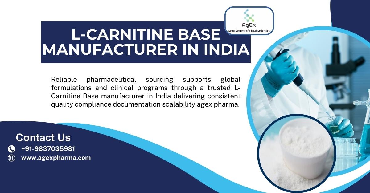 Reliable Industry Leader L-Carnitine Base manufacturer in India