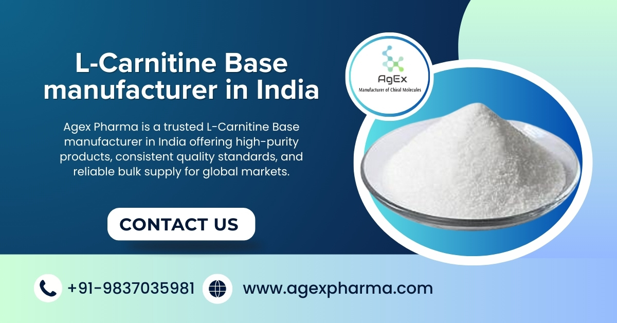 Global Pharma Trusts This L-Carnitine Base Manufacturer in India 2026