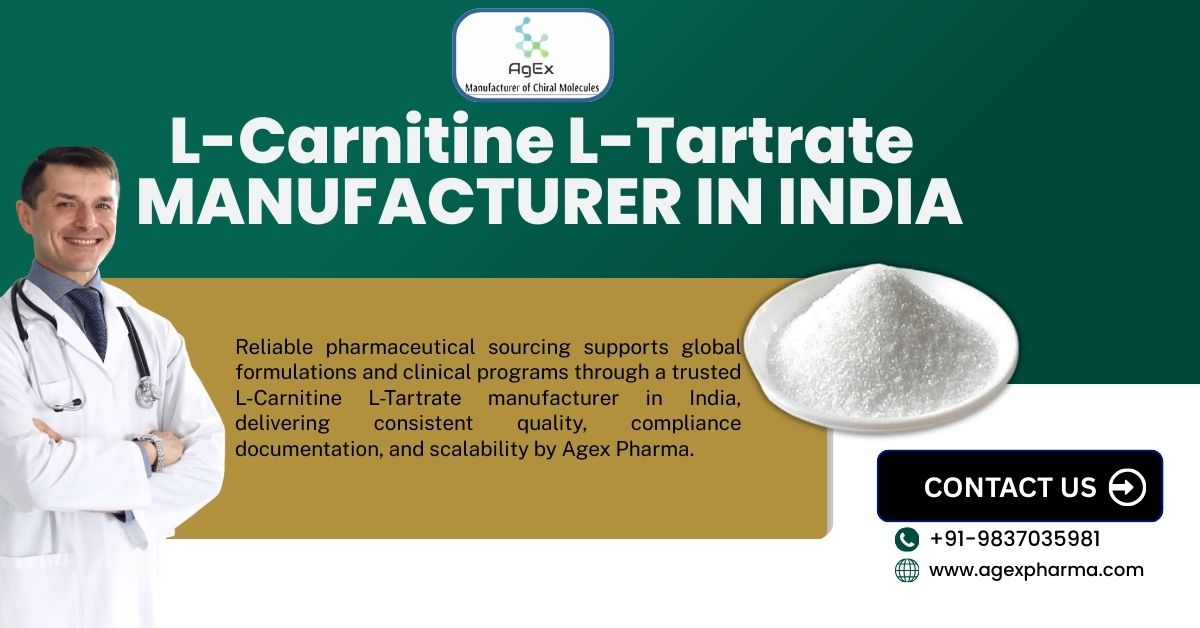 L-Carnitine L-Tartrate manufacturer in India with Traceability