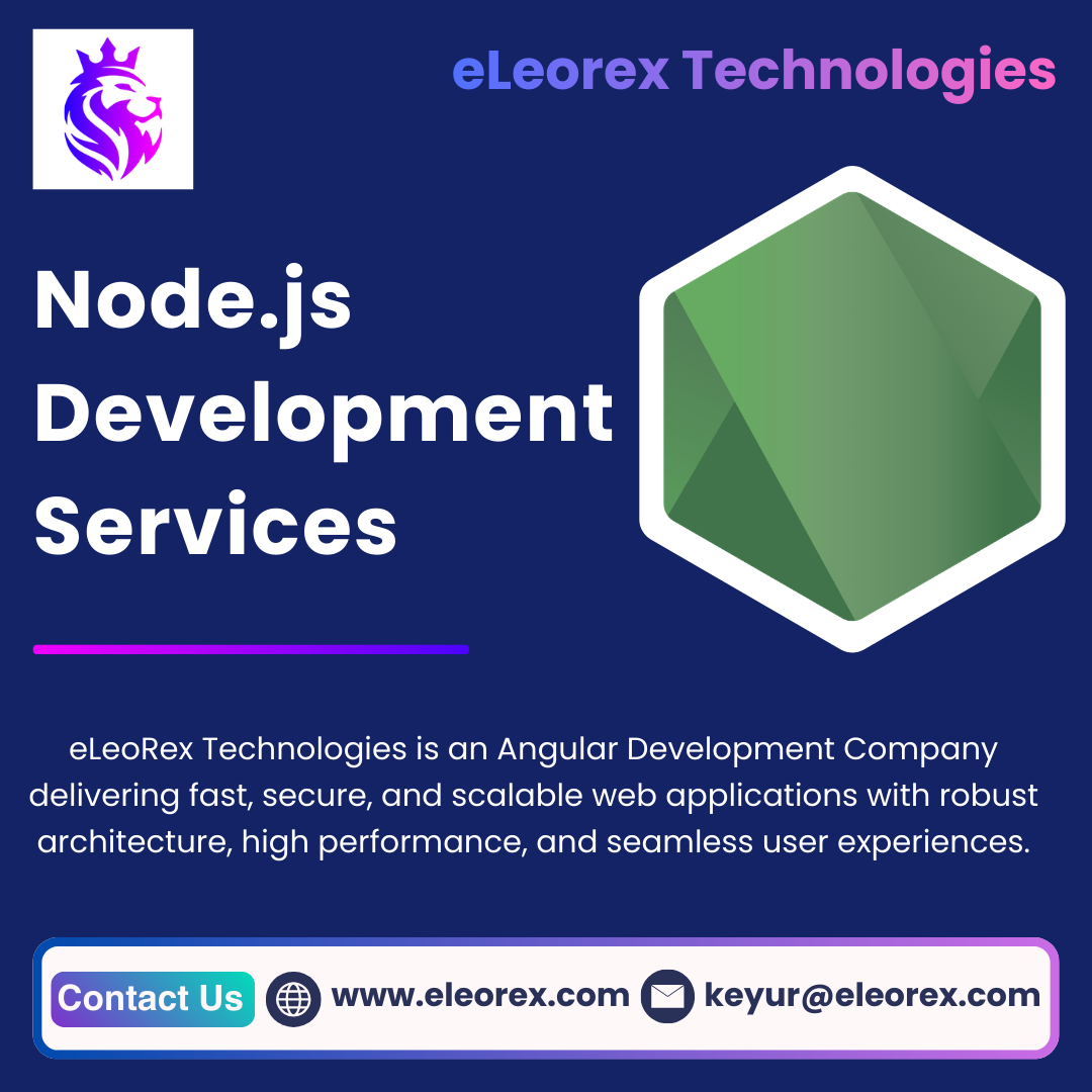 Best Nodejs Development Company | eLeoRex Technologies