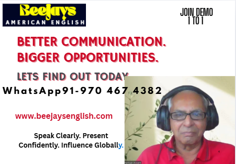 Your Voice. Your Global Brand Equity. Improve it in Beejays Communication Masterclass.