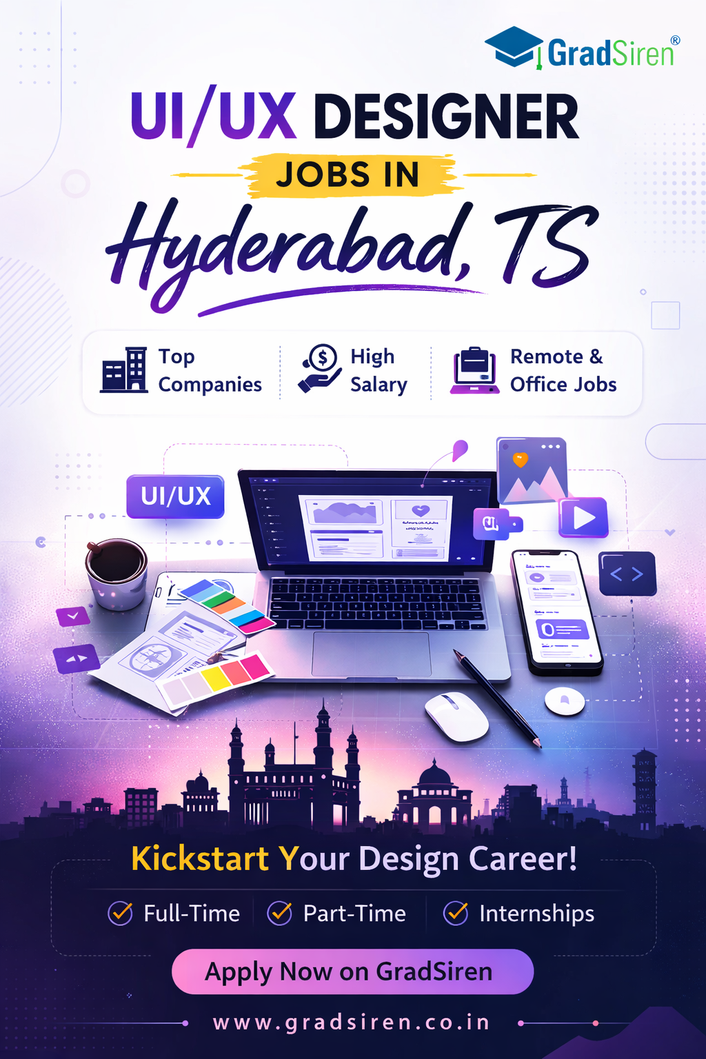 UI/UX Designer Jobs in Hyderabad, Telangana!