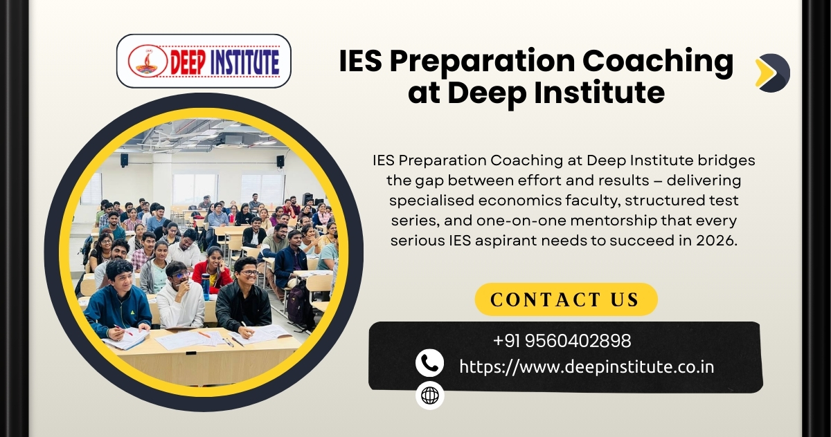 Right foundation. Right coaching. Real results — Deep Institute’s IES Preparation Coaching works.