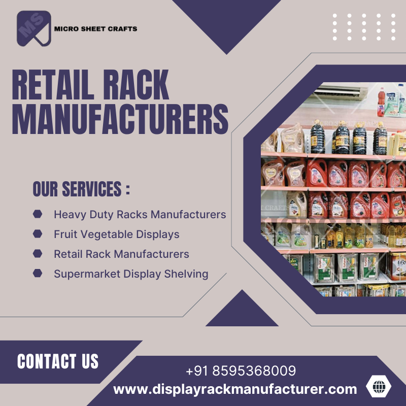 Retail Rack Manufacturers in India Durable Display Solutions