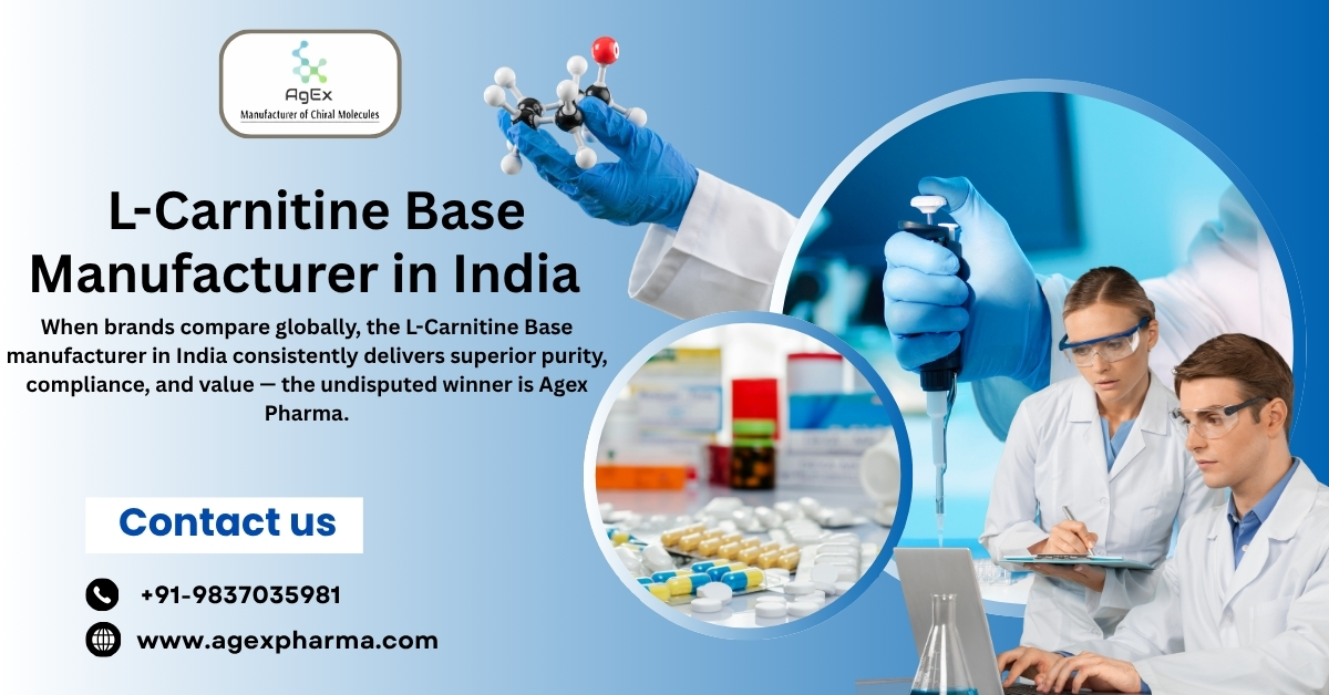 2026 Compared: Trusting an L-Carnitine Base Manufacturer in India Always Pays Off