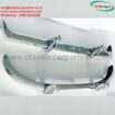 Datsun Roadster Fairlady bumpers with over riders (1962-1970)