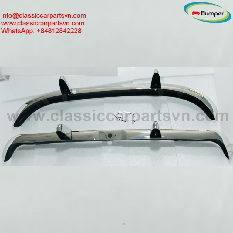 Datsun Roadster Fairlady bumpers with over riders (1962-1970)