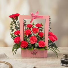 Pink-Carnation-in-Handle-Bag