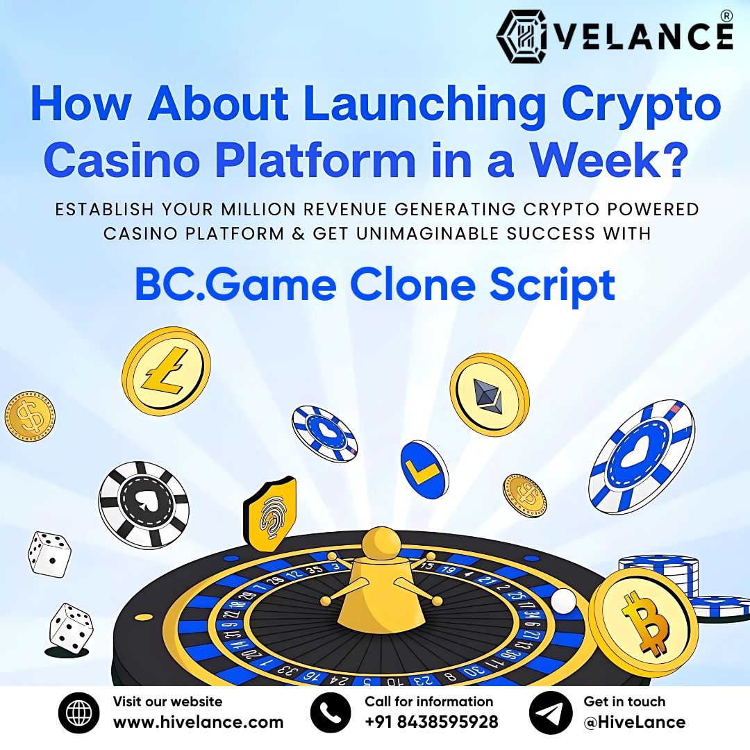 Launch Your Crypto Casino Using BC.Game Clone Script with MVP Access