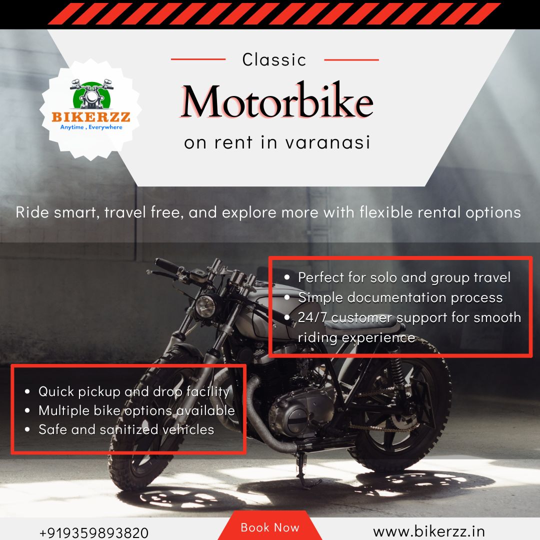 Cheapest Bike Rental in Varanasi – Book Instantly