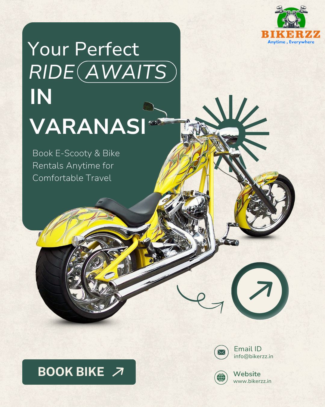 Book Your Perfect Ride in Varanasi with Bikerzz