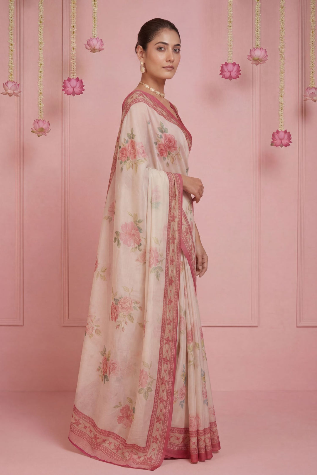 Printed Georgette Saree