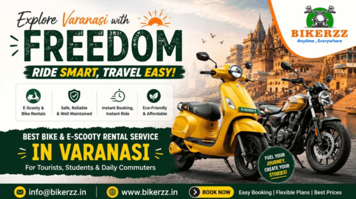 Affordable Bike & E-Scooty Rental Service in Varanasi for Easy City Travel