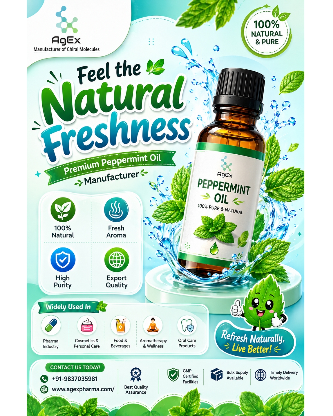 Feel the Natural Freshness with Premium Peppermint Oil