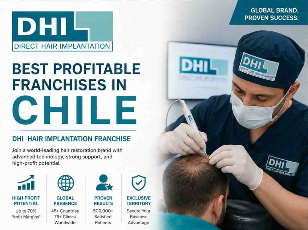 Best Profitable Franchises in Chile – DHI Hair Implantation Franchise