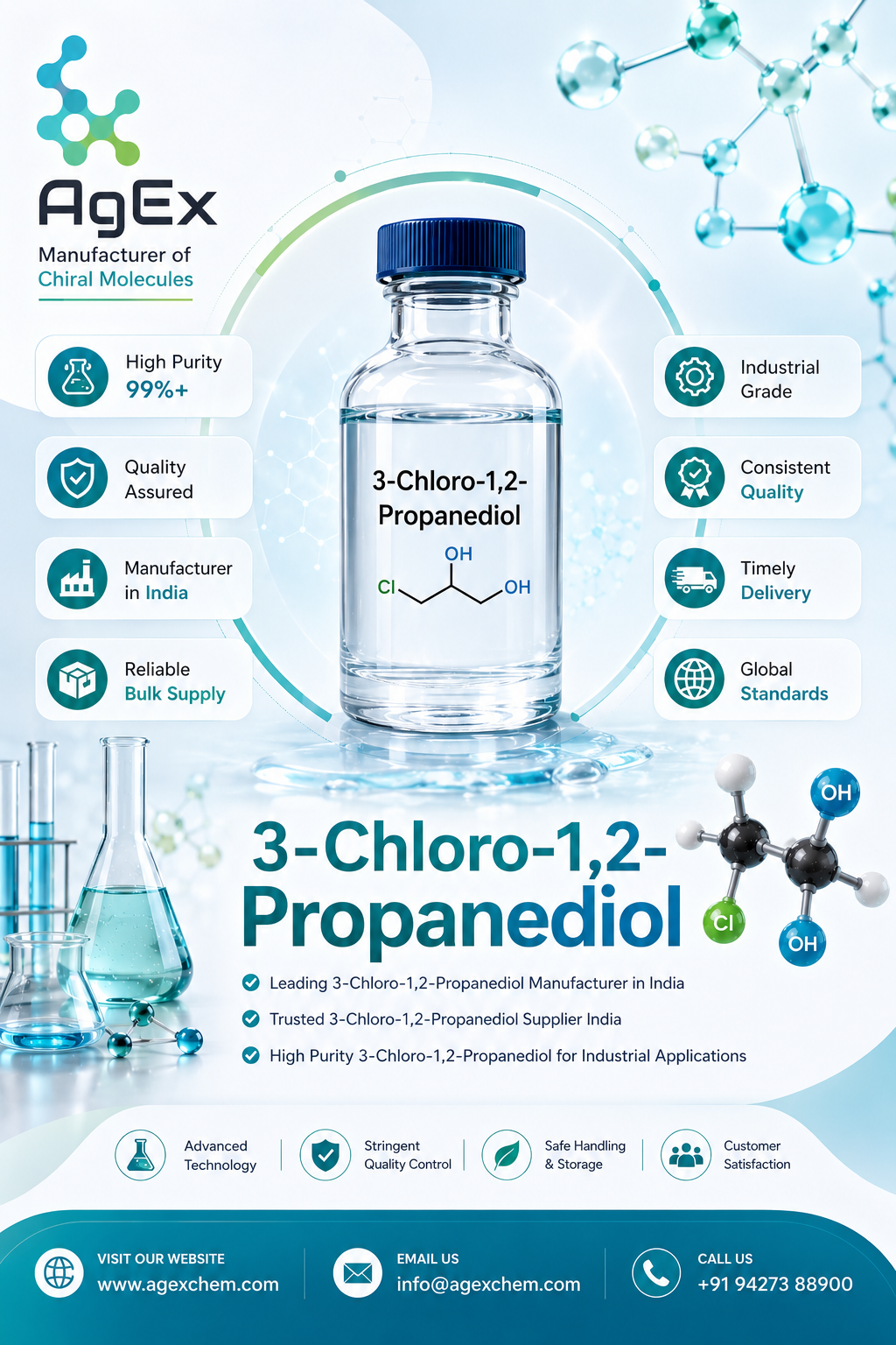 Premium Supply Solutions with 3-Chloro-1,2-Propanediol Manufacturer in India