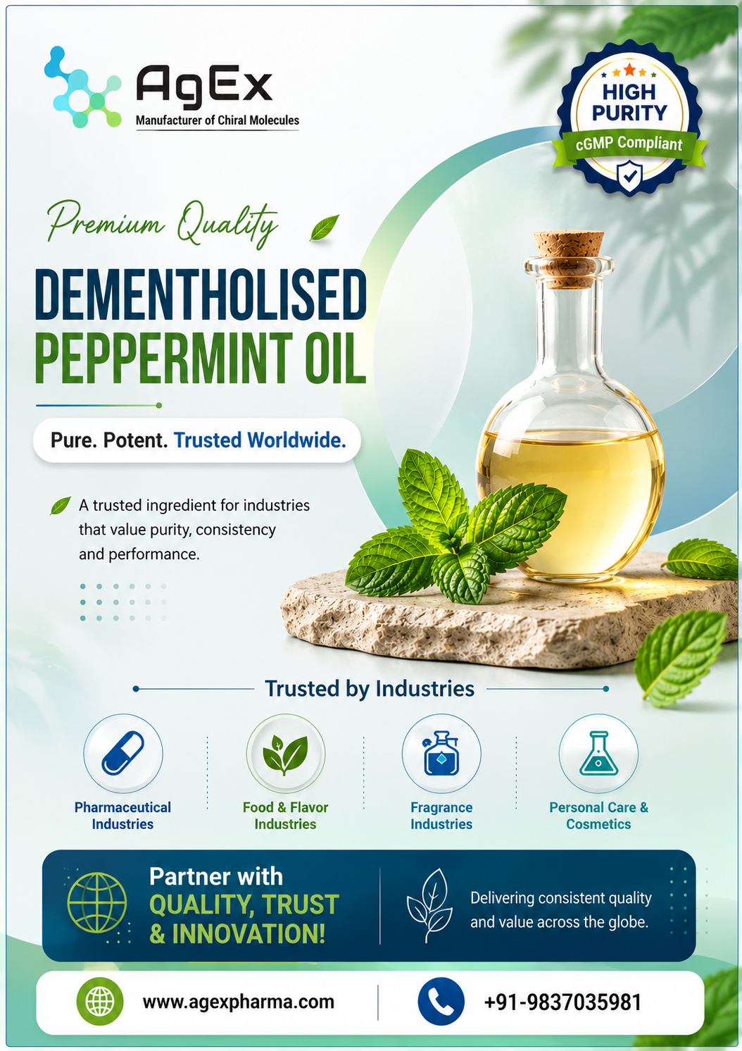 High-Purity Solutions | Dementholised Peppermint oil manufacturer in India