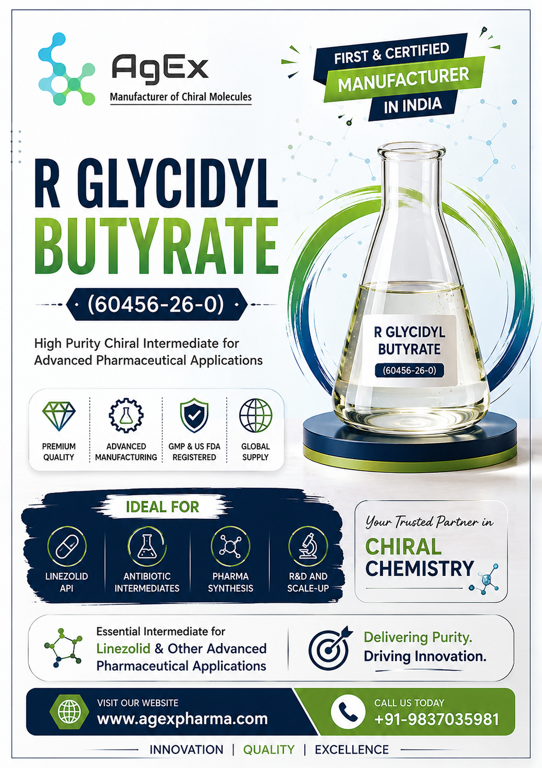 Leading Innovation with R Glycidyl Butyrate (60456-26-0) Manufacturer India