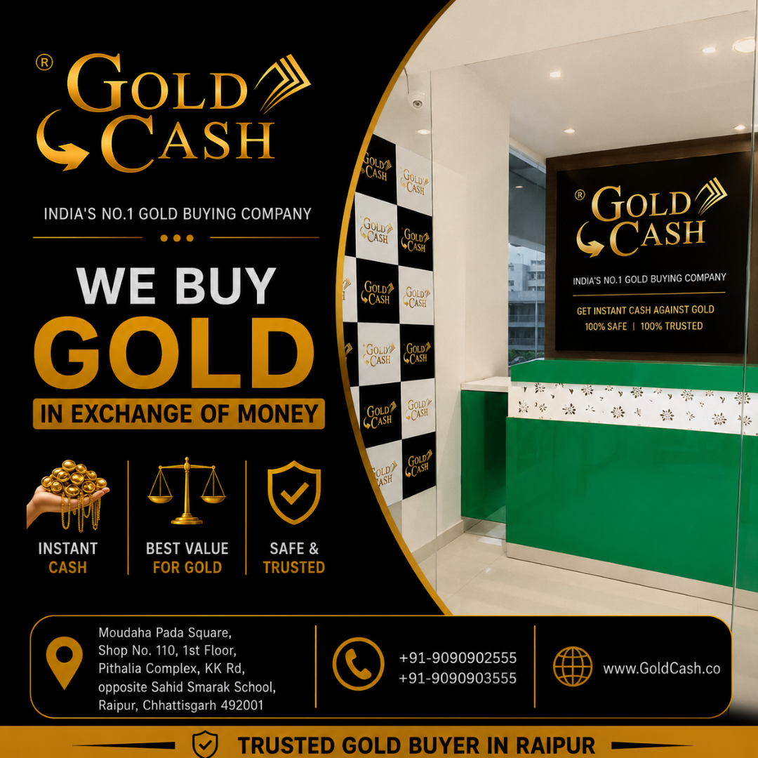 Gold Jewelry Buyer in Raipur – Gold Cash Limited