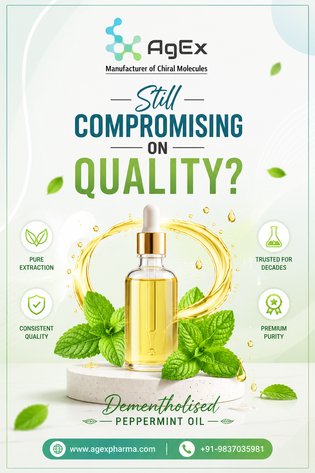 Choose Confidence – Dementholised Peppermint oil manufacturer in India – Trust