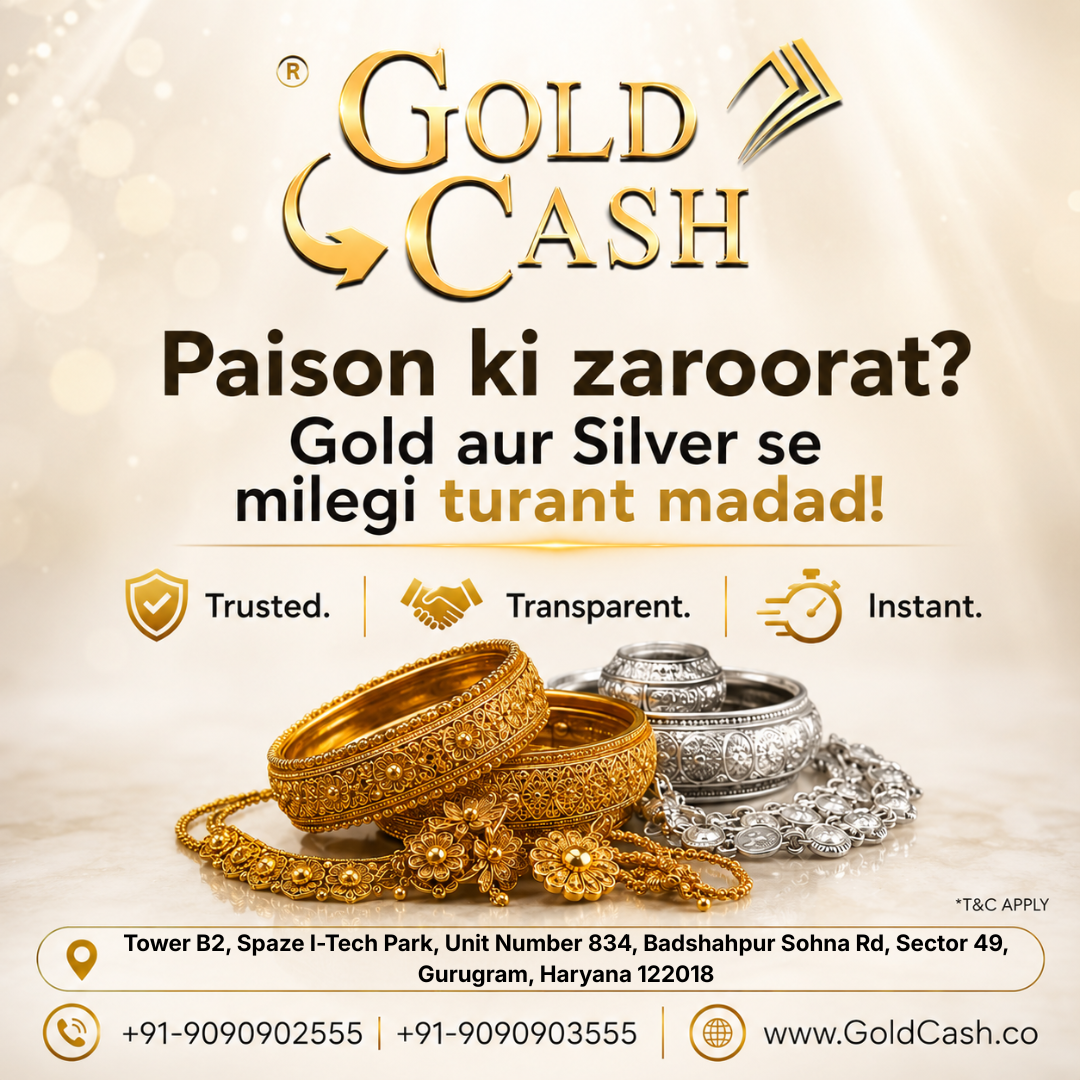 Sell silver in Gurugram – Gold Cash Limited