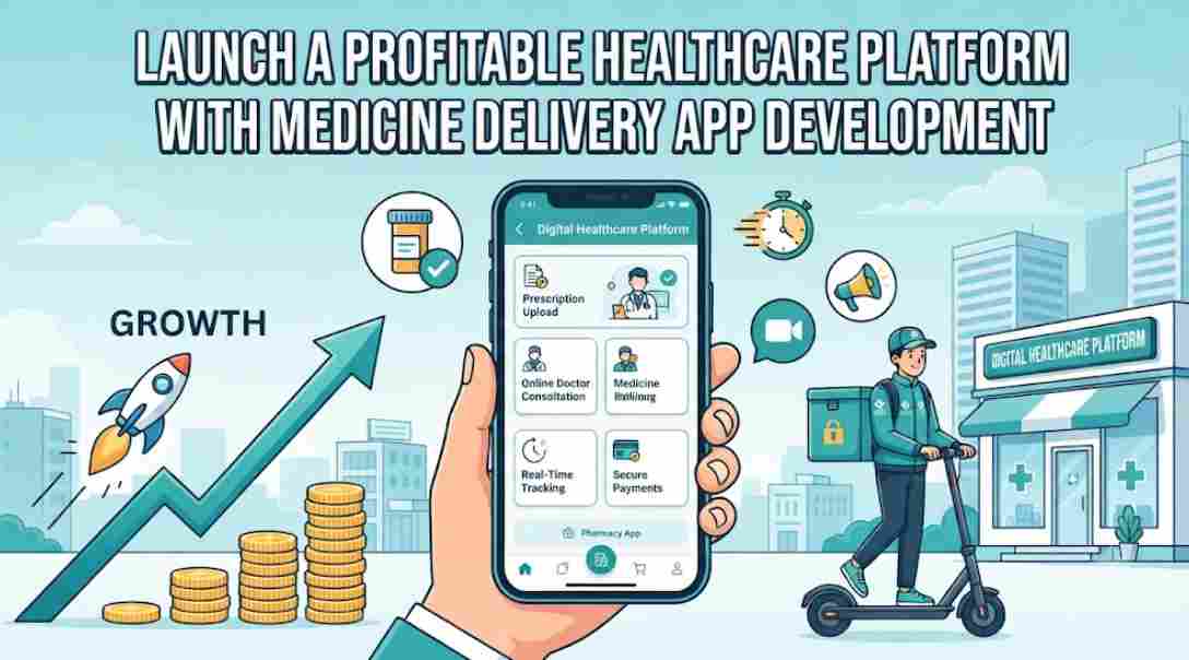 Launch a Profitable Healthcare Platform with Medicine Delivery App Development
