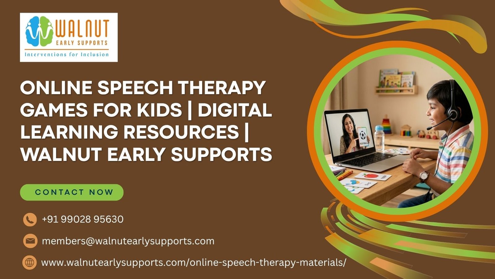 Online Speech Therapy Games for Kids | Digital Learning Resources | Walnut Early Supports