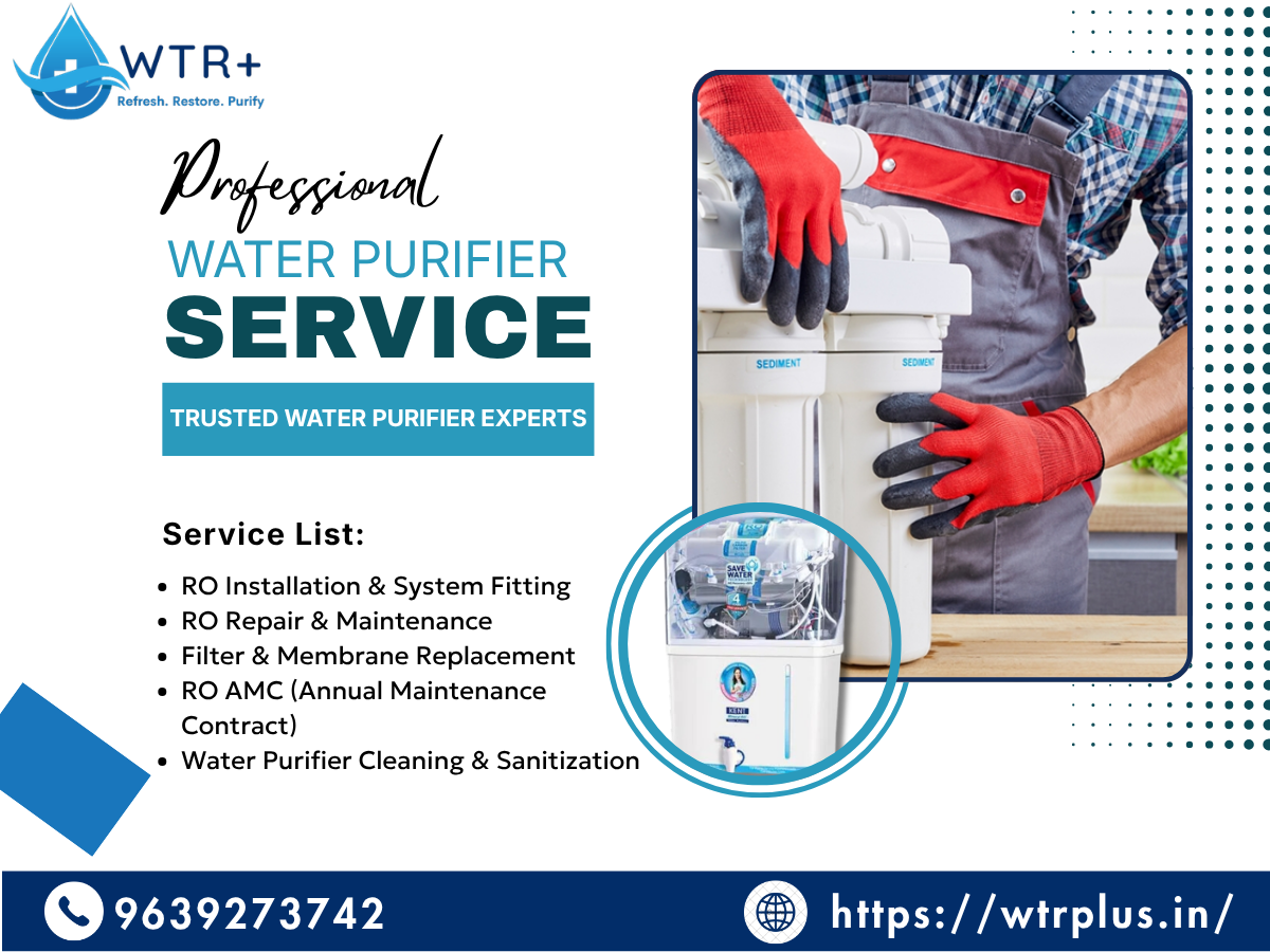 WTR+ RO Services in Rudrapur – Fast RO Repair & Water Purifier Service