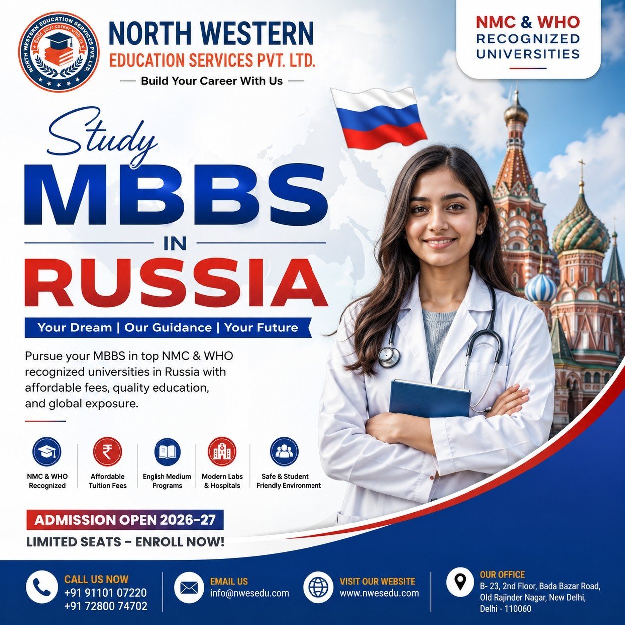 From NEET to Moscow—Your Doctor Story Starts Here.