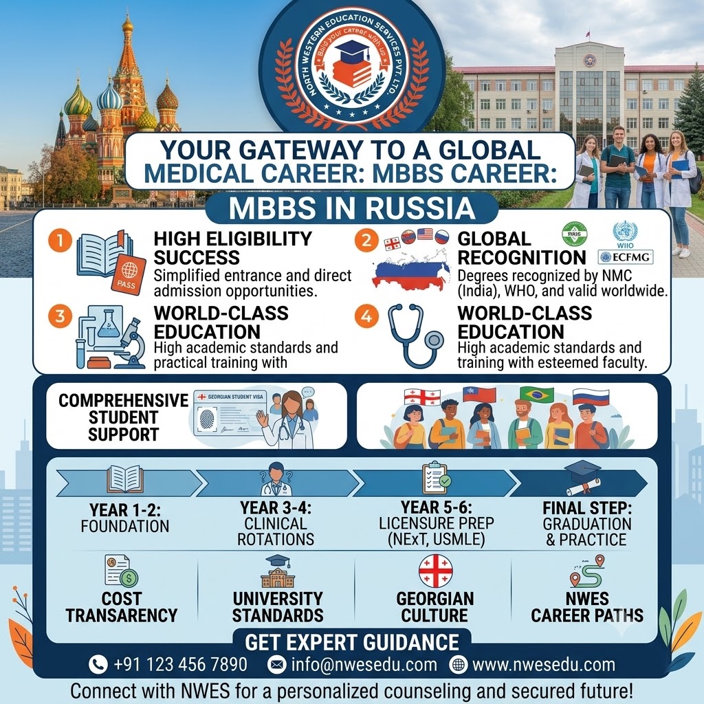 🩺 Trade the Stress for the White Coat: MBBS in Russia! 🚀✨