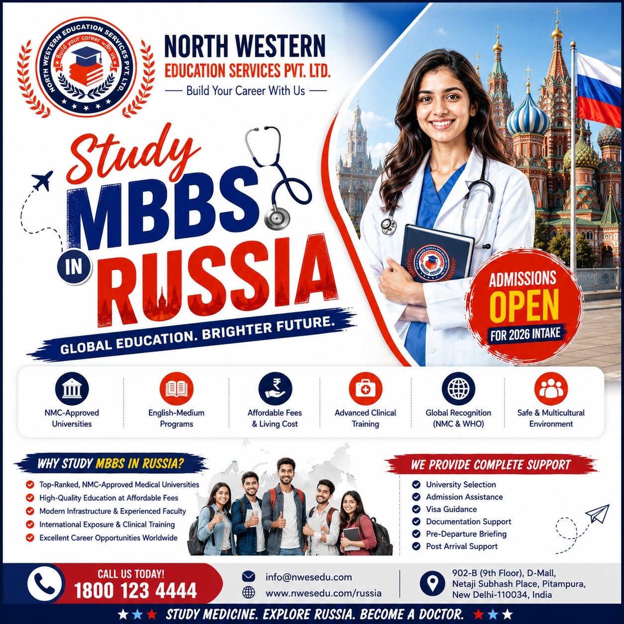 🎯 MBBS Dream? Russia Just Made It Easier! 🇷🇺🩺✨