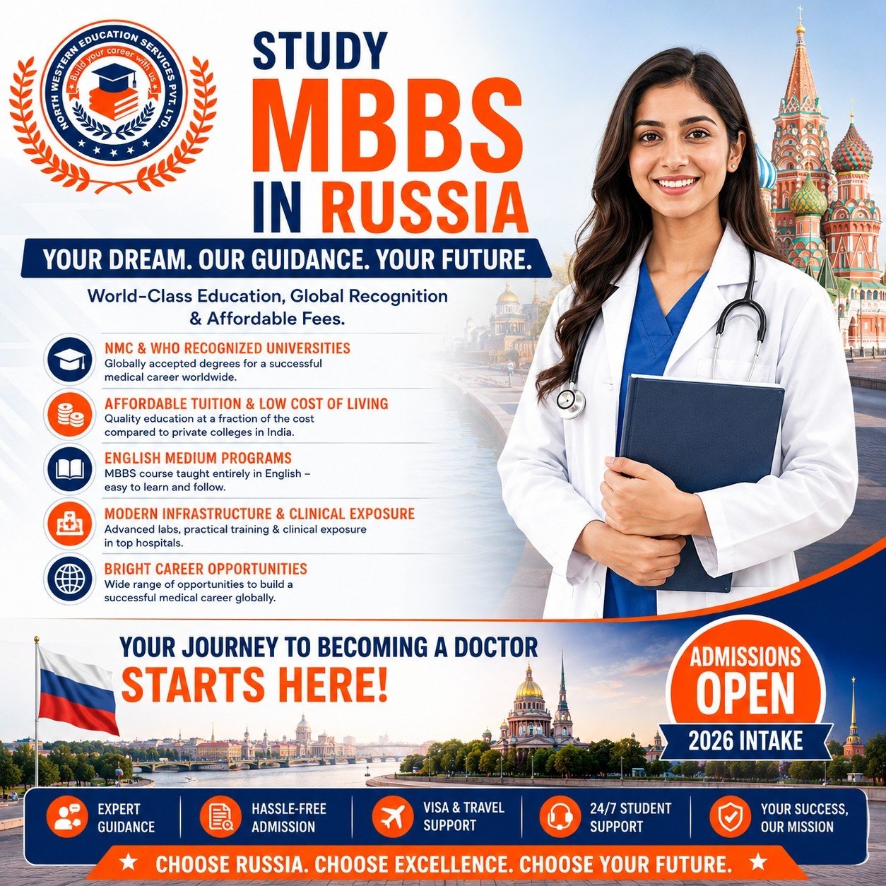 🩺 DREAM BIG. STUDY GLOBAL. BECOME A DOCTOR! 🇷🇺