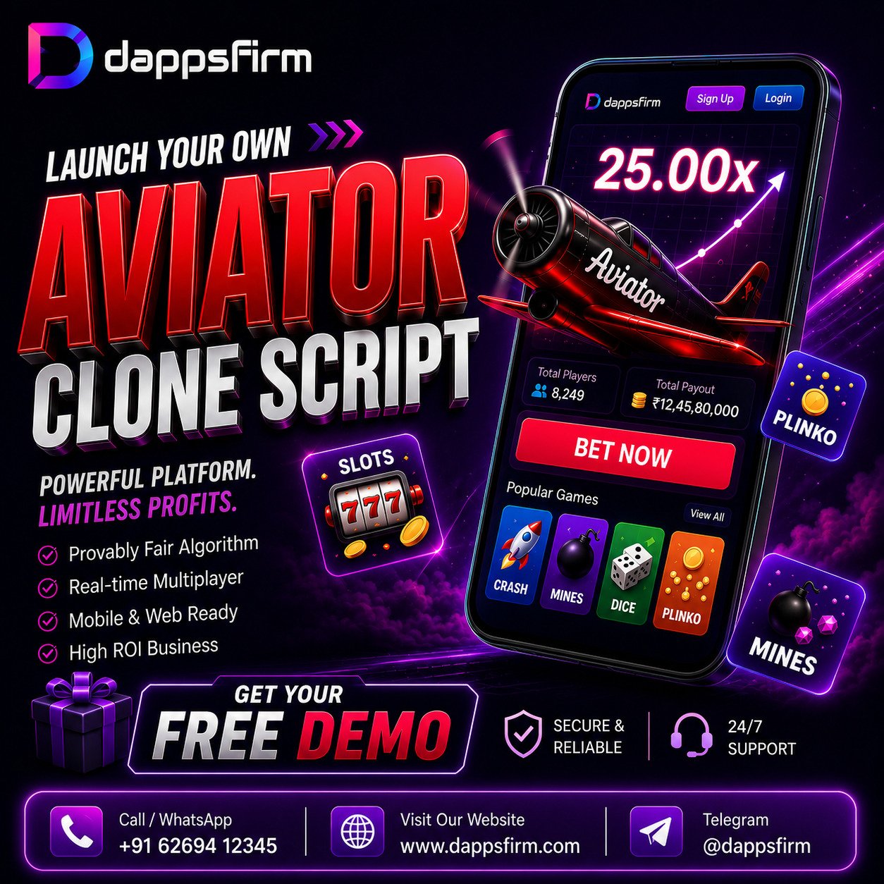 Customizable Aviator Clone Script with Minimal Investment and Fast Go-Live