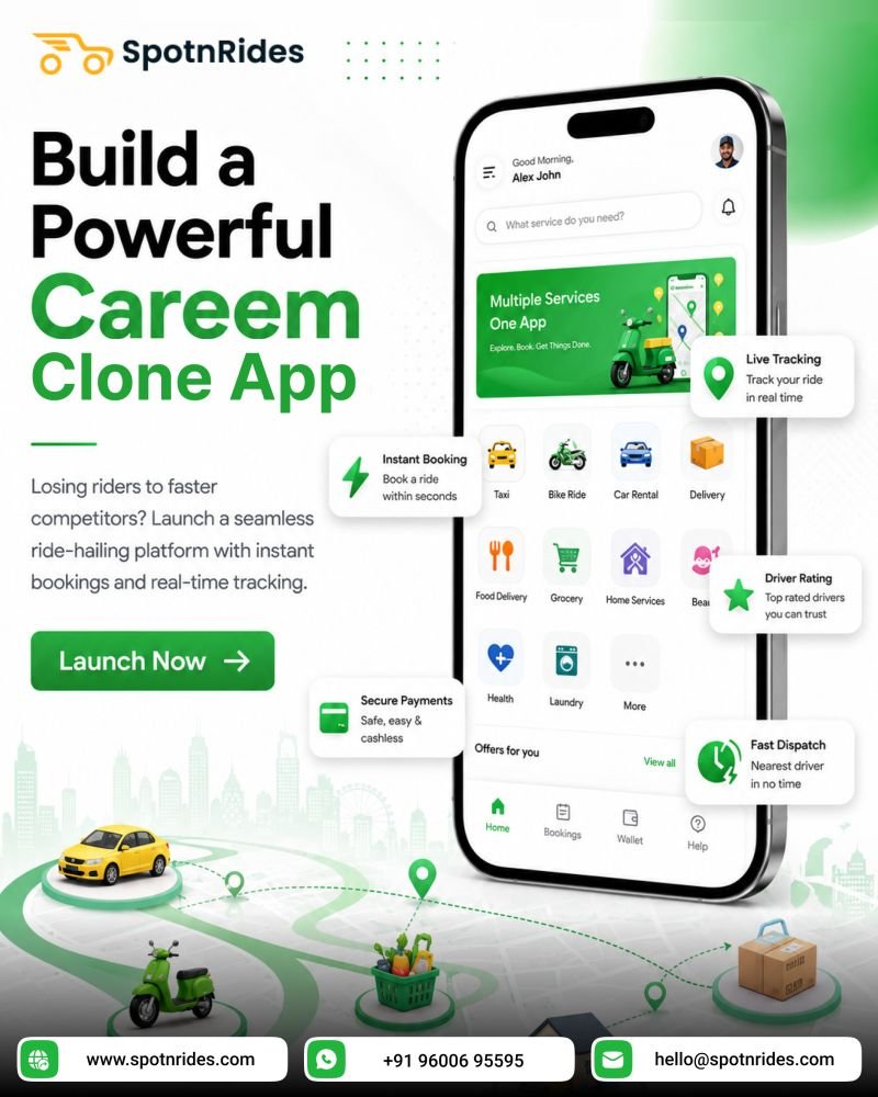 Careem Clone – Launch Your Own Mobility Super App