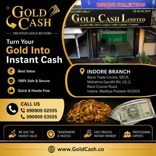 Sell Gold & Silver in Indore – Gold Cash Limited