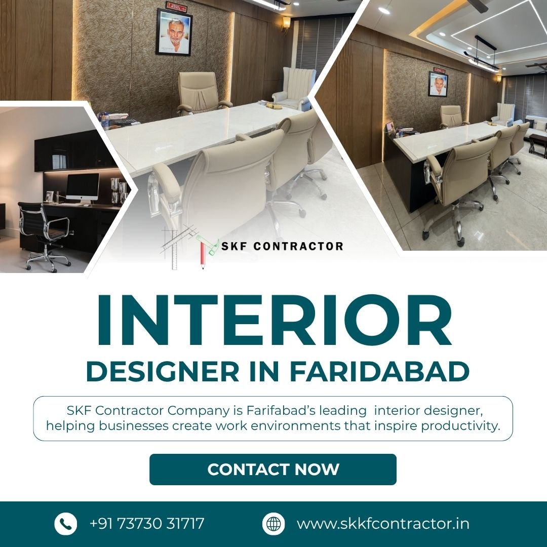 Top Interior Designer in Faridabad | SKF Contractor – Spaces That Speak Style