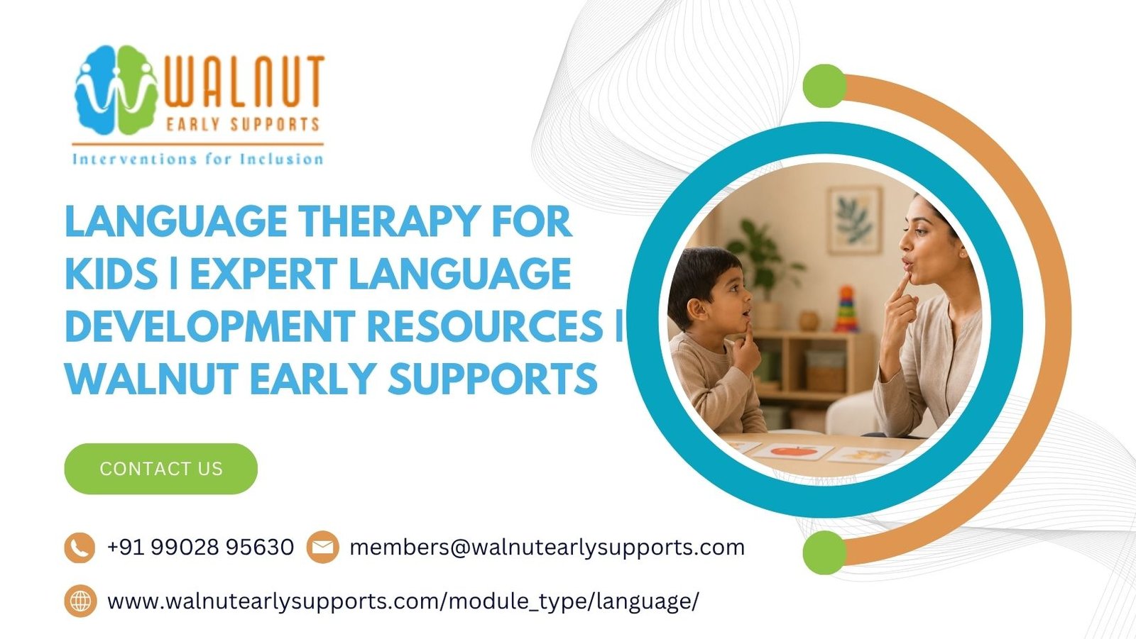 Language Therapy for Kids | Expert Language Development Resources | Walnut Early Supports