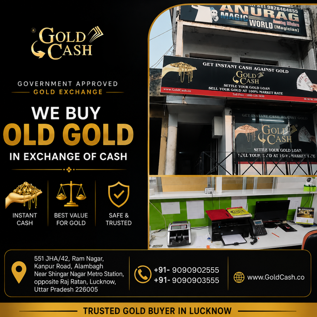 Cash for Gold in Lucknow | Gold Cash Limited