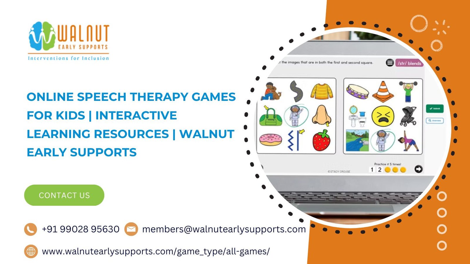 Online Speech Therapy Games for Kids | Interactive Learning Resources | Walnut Early Supports