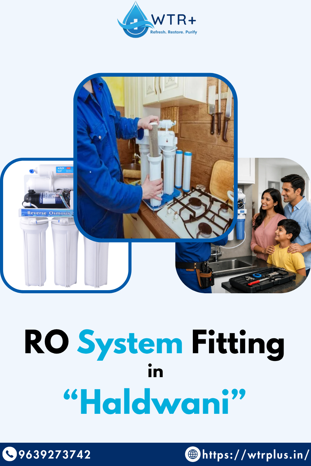 Professional RO System Fitting in Haldwani | WTR+