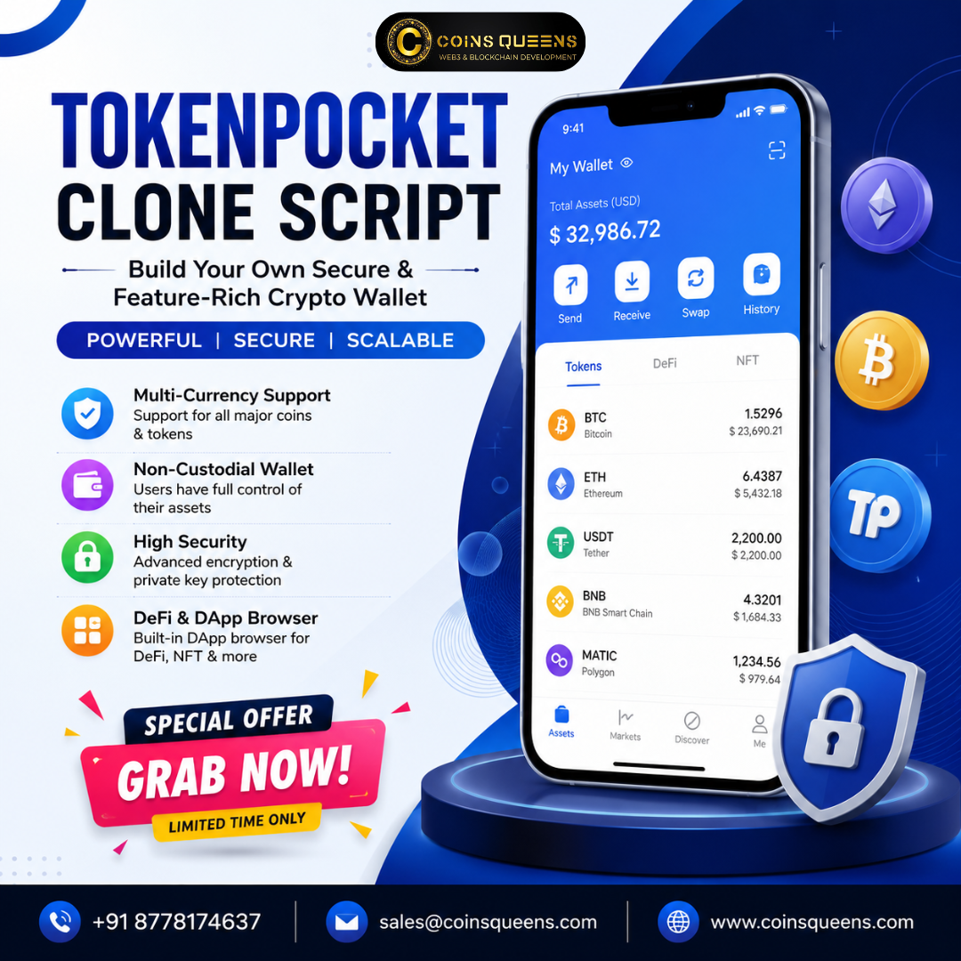TokenPocket Clone Script – Exclusive Development Offer