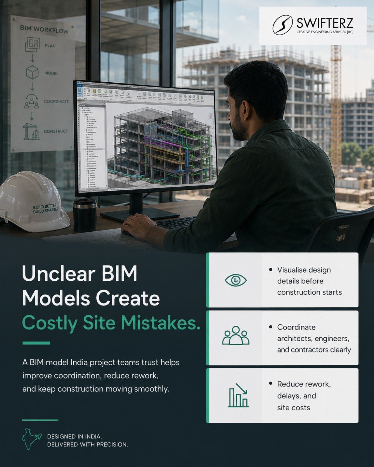 BIM Model India Services – Swifterz Creative Engineering