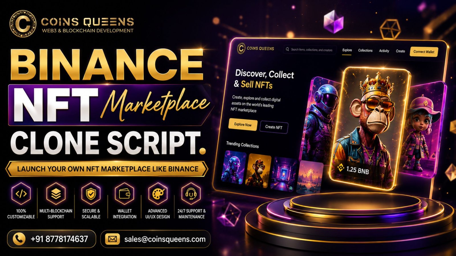 Binance NFT Marketplace Clone Script for Secure NFT Business Launch