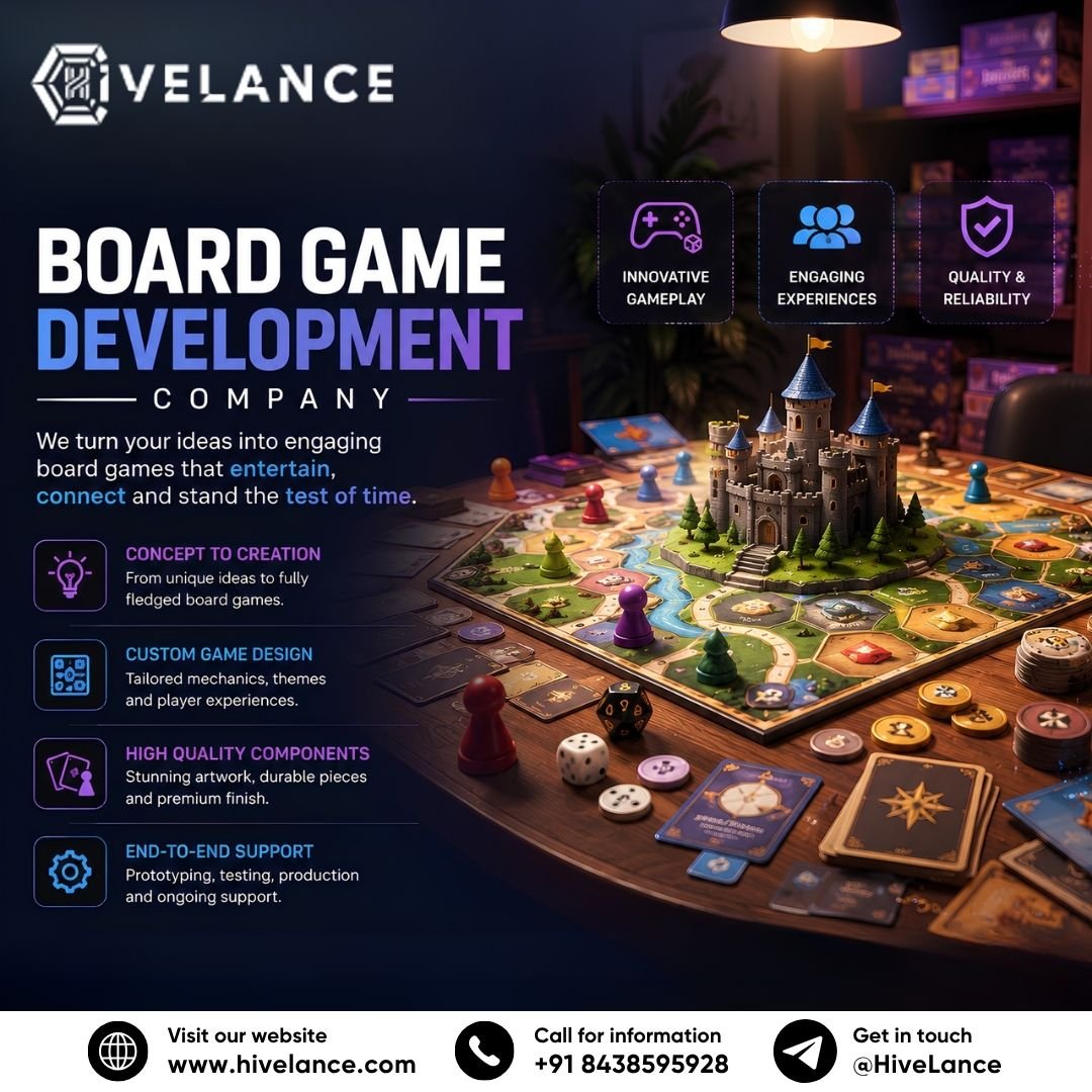 Board Game Development Company for Innovative, Interactive, and Scalable Gaming Platforms