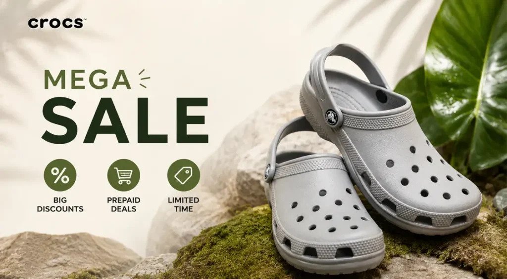 CROCS DISCOUNT CODE INDIA – SAVE UP TO 50% OFF + Extra 5%