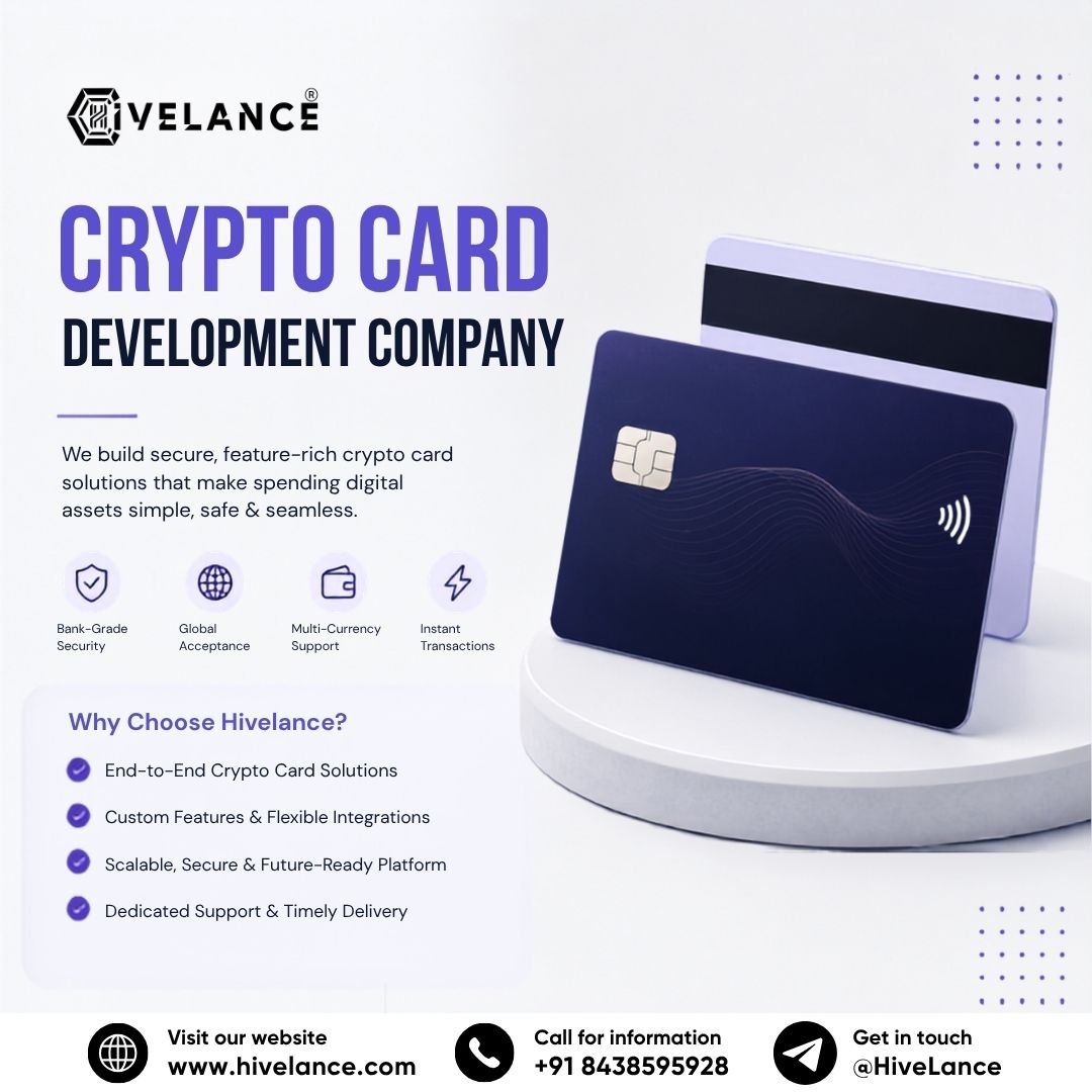 Crypto Card Development Company: Building the Future of Blockchain-Powered Payments