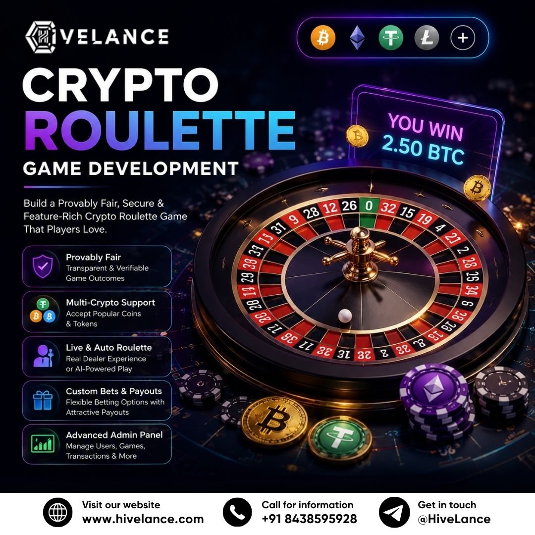 Crypto Roulette Game Development Company for Next-Generation Blockchain Gaming Platforms